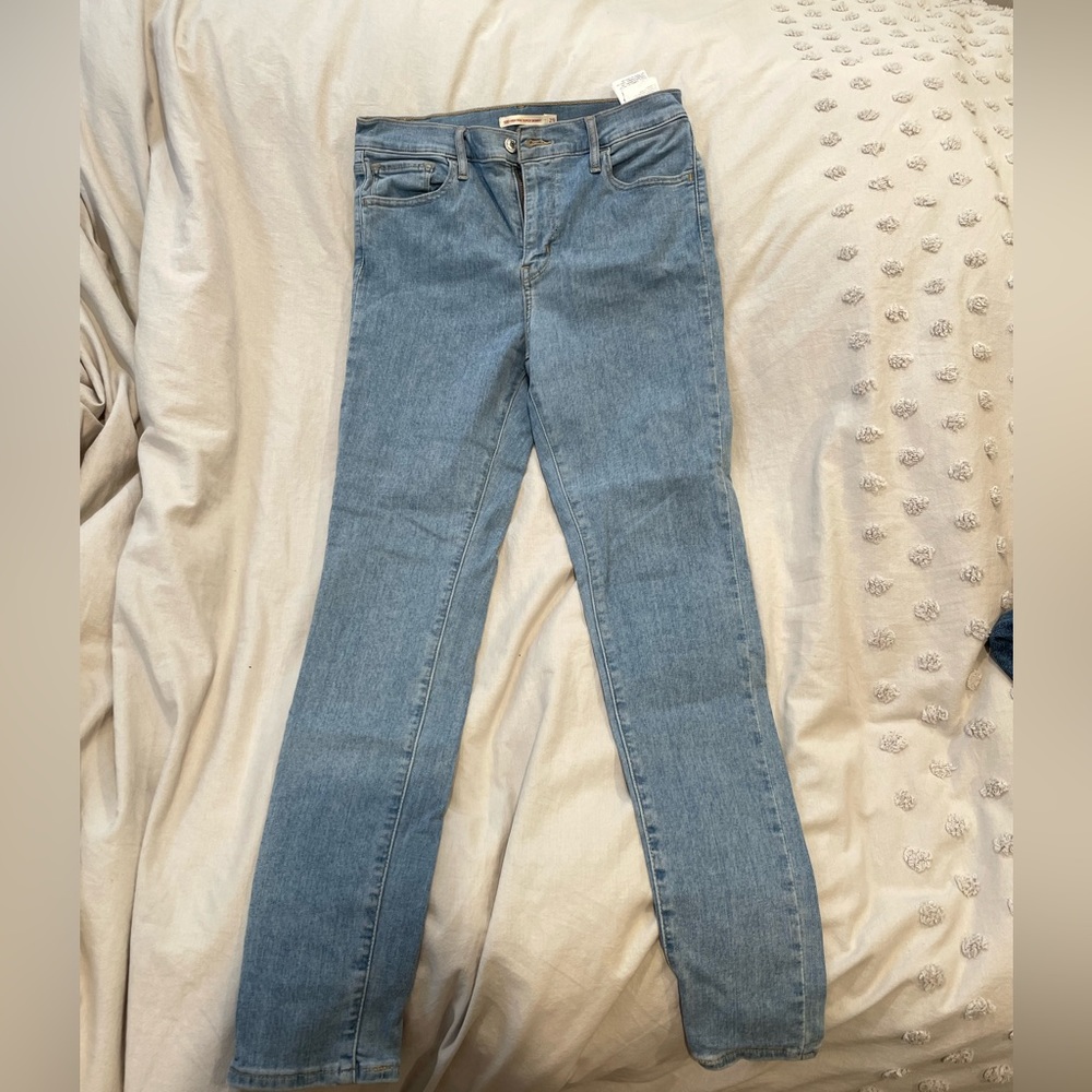 High rise super skinny jeans